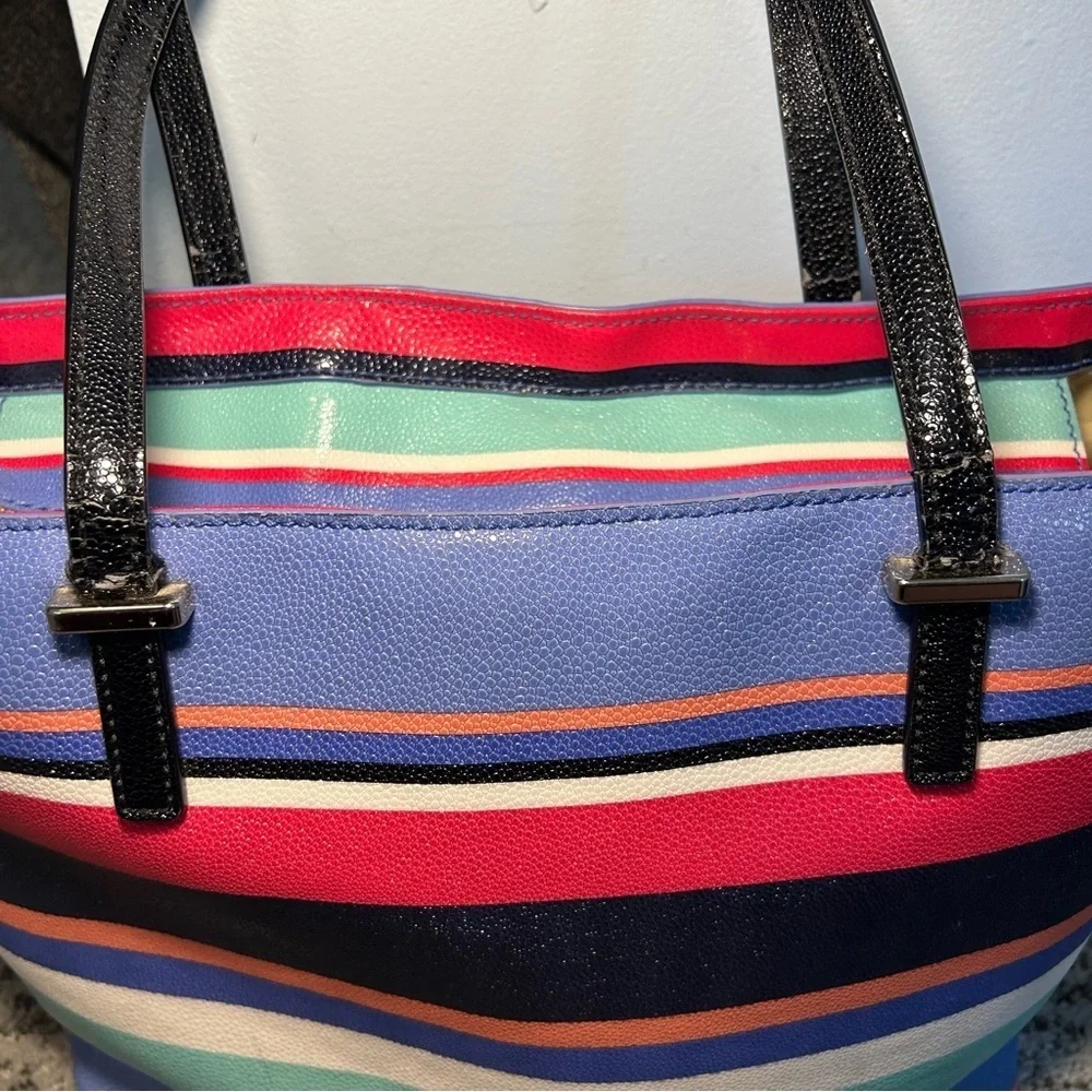 Kate Spade New York Cedar Multi-Colored Stripe Tote Bag